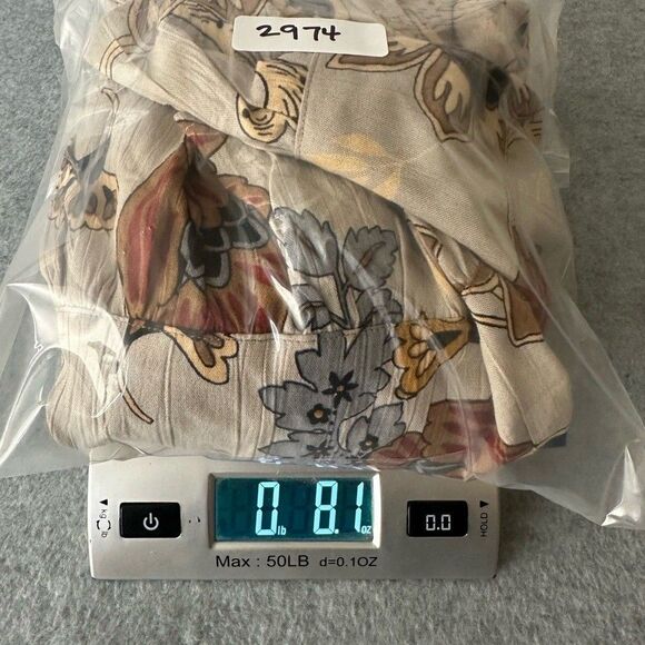 Angie Babydoll Top Womens Small Oversized Flowy Open Back Floral Bohemian Hippie - Picture 12 of 12